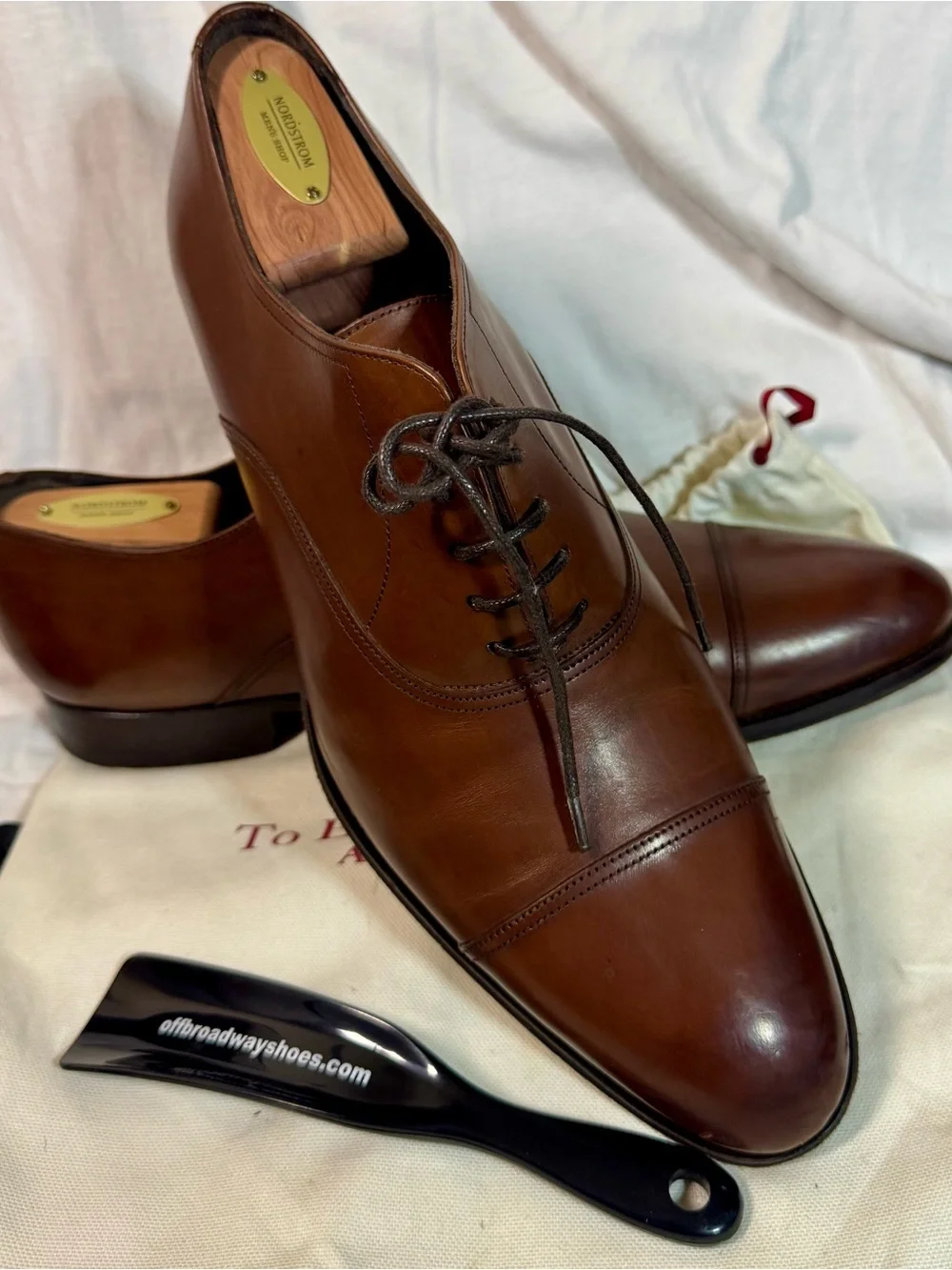 To Boot New York Brown Leather Plain-Toe Derby